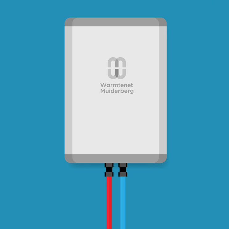 de warmtewisselaar neemt de warmte af